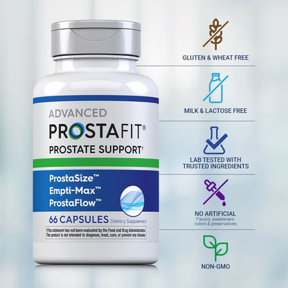 Prostate Support Supplement for Men | 66 Capsules | Saw Palmetto Complex | Laboratory Tested | By ProstaFit